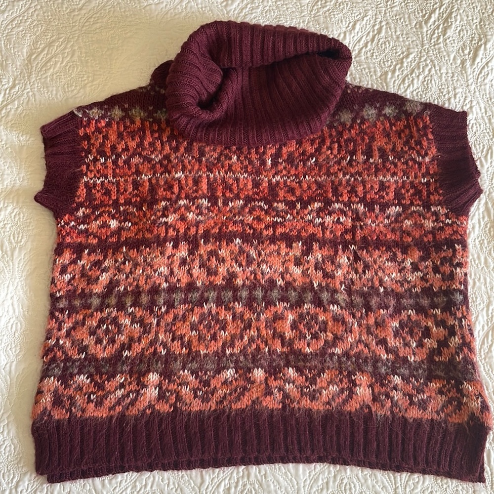 Free People Oversized Short Sleeved Sweater